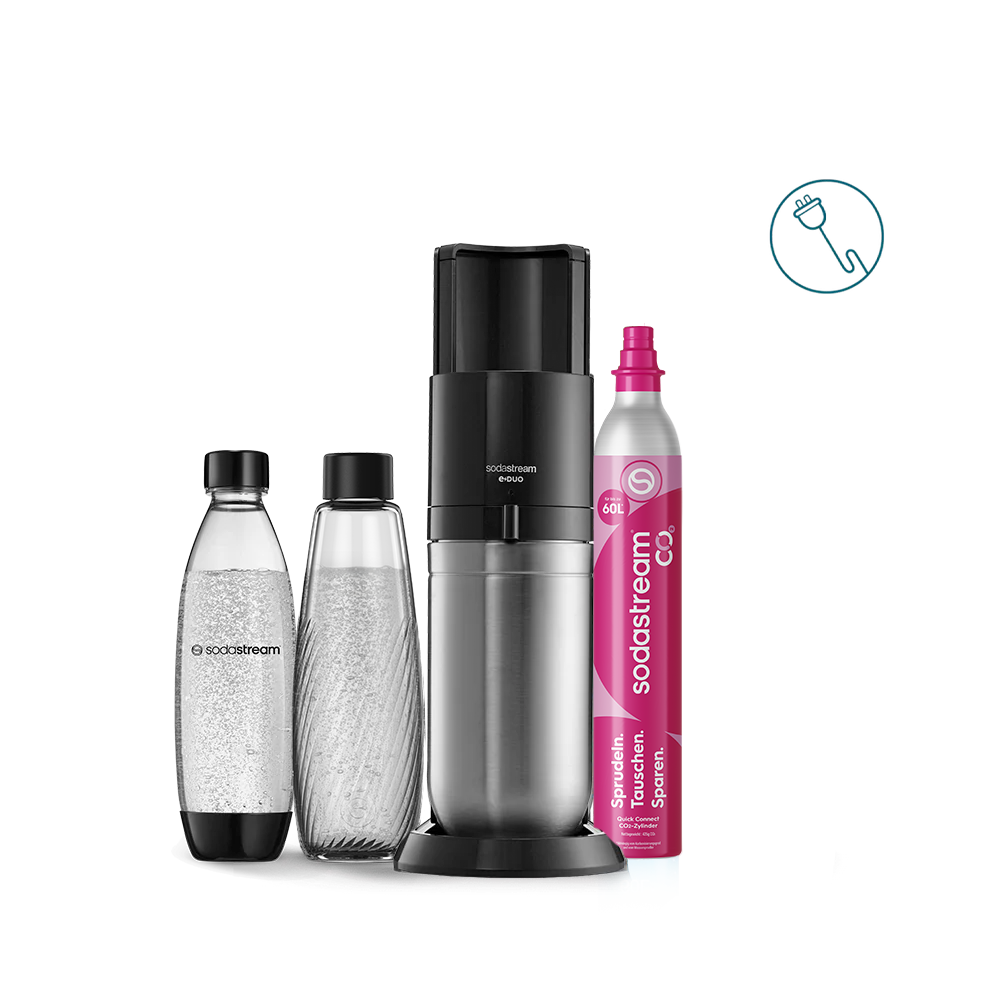 SodaStream E-DUO Elektrisch Wassersprudler mit Glasflaschen – SodaStream Deutschland