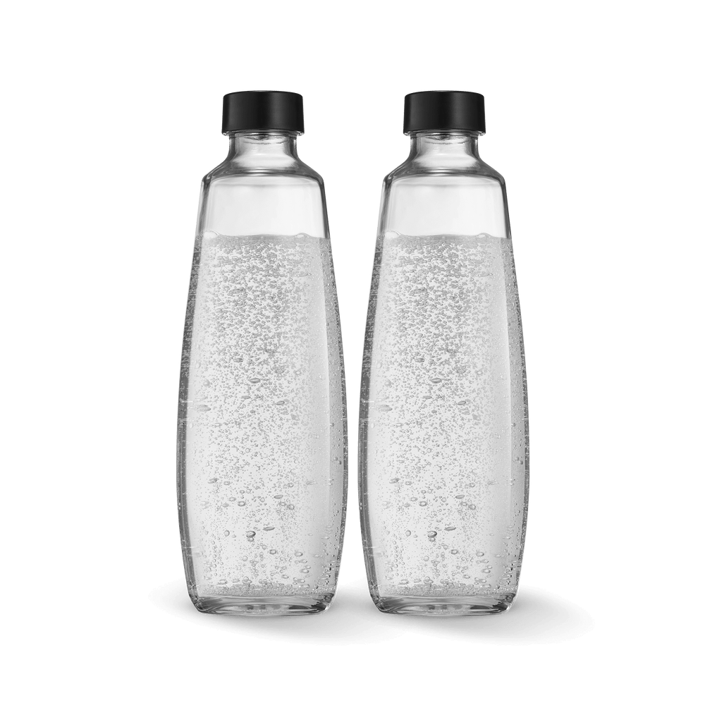 SodaStream Spülmaschinenfeste Glasflasche 1L, 2er-Pack