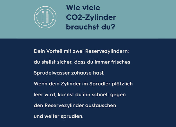 wie viele co2-zylinder brauchst du?