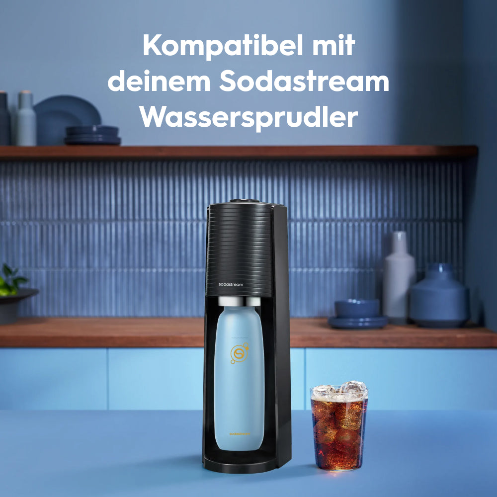 fizz & go Edelstahl Sprudlerflasche (Ice) 0,9 L, 1er-Pack – SodaStream Deutschland