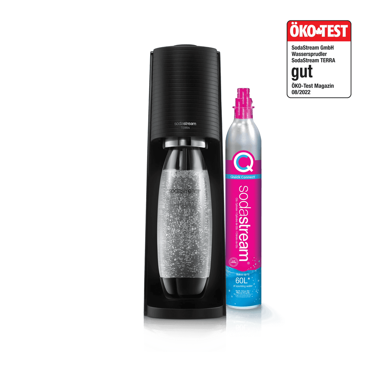SodaStream TERRA Wassersprudler Schwarz / Weiß – SodaStream Deutschland