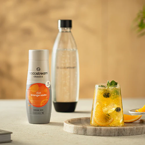 Orangen Blaubeer Mocktail