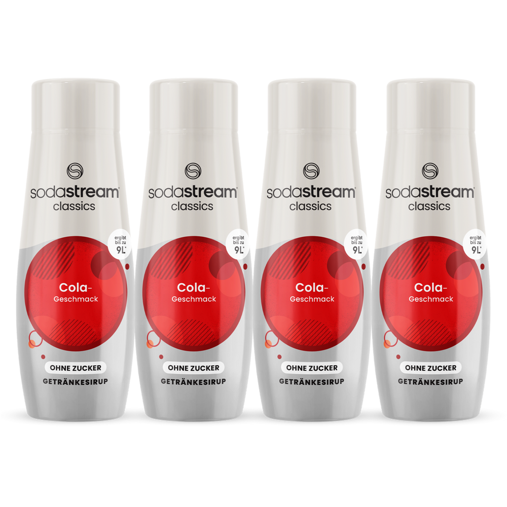 Cola ohne Zucker Vorrats-Mix Sirup 440ml, 4er-Pack