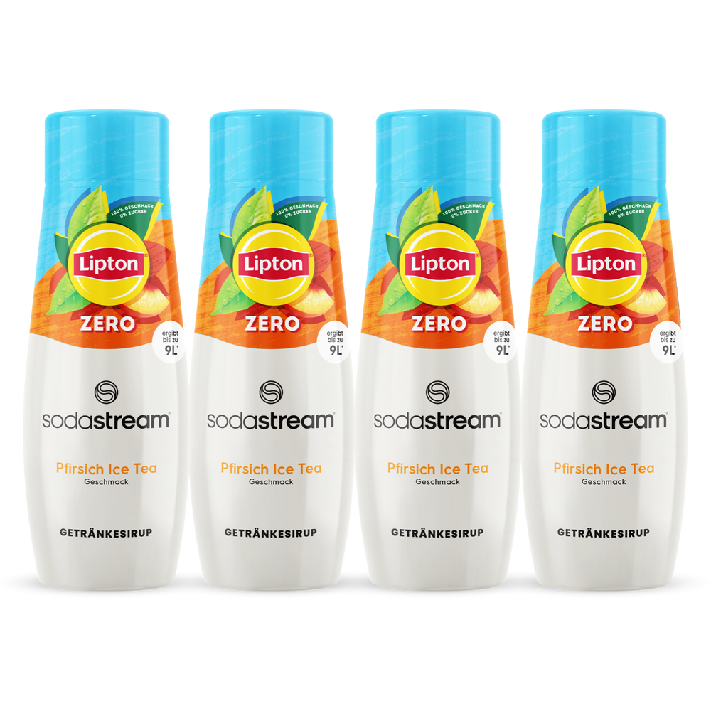 Lipton Ice Tea Pfirsich Zero Vorrats-Mix Sirup 440ml, 4er-Pack