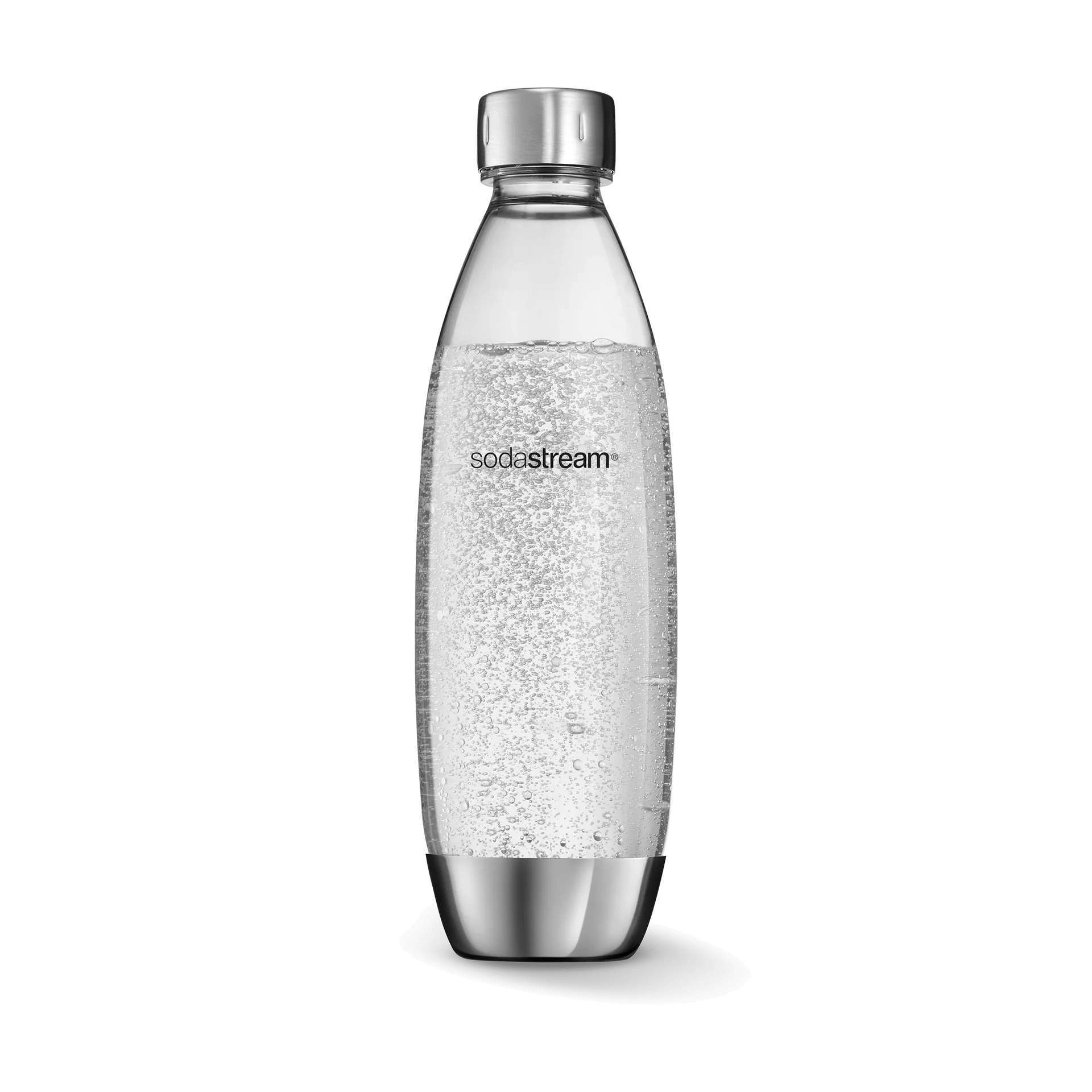 Spülmaschinengeeignete Kunststoffflasche FUSE Edelstahl 1L, 1er-Pack sodastream
