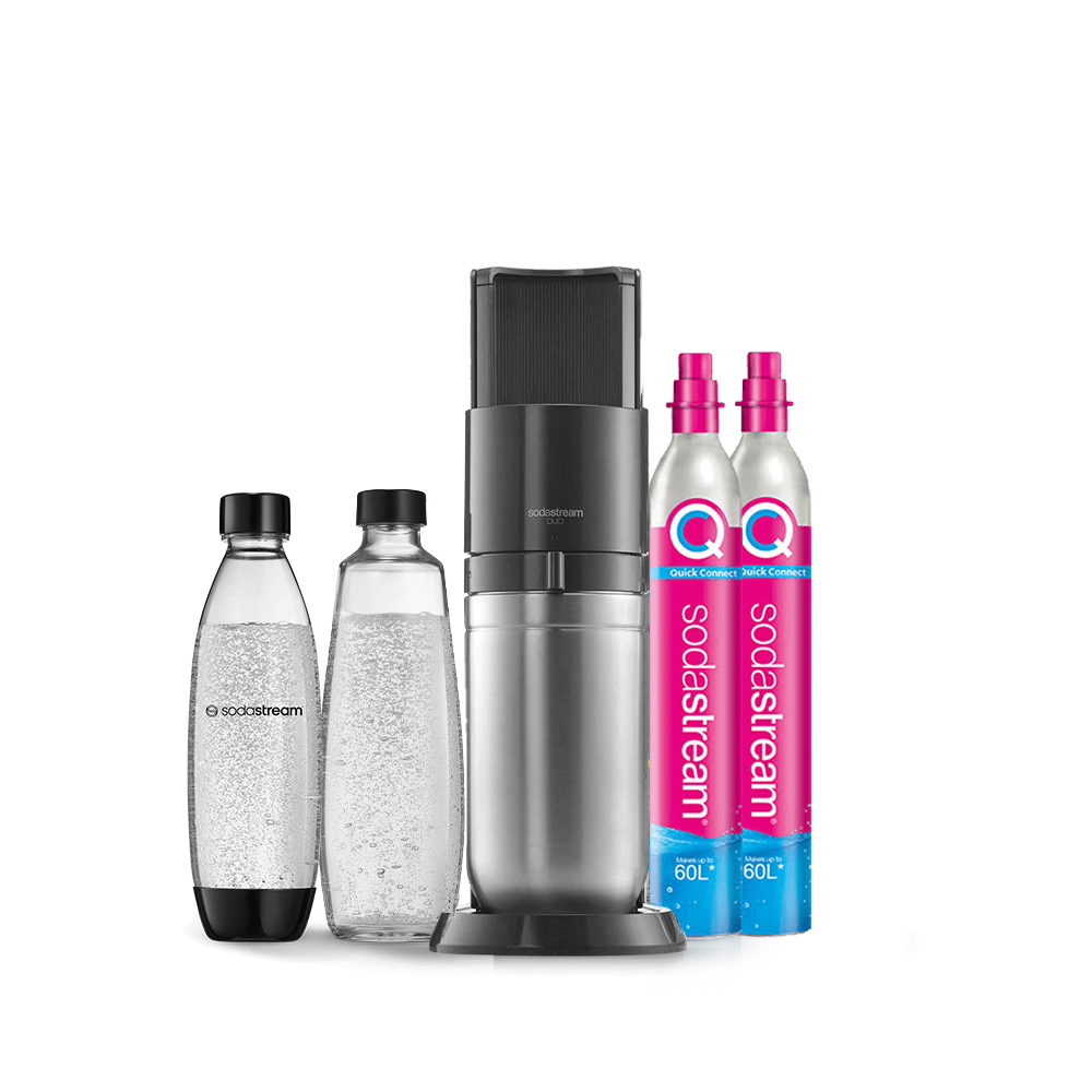 sodastream duo schwarz wassersprudler Co2 pack