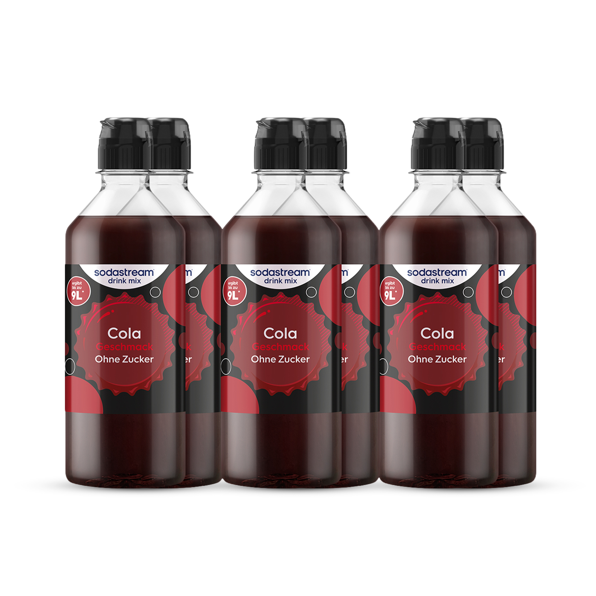Cola ohne Zucker Sirup drink mix 440 ml, 6er-Pack sodastream