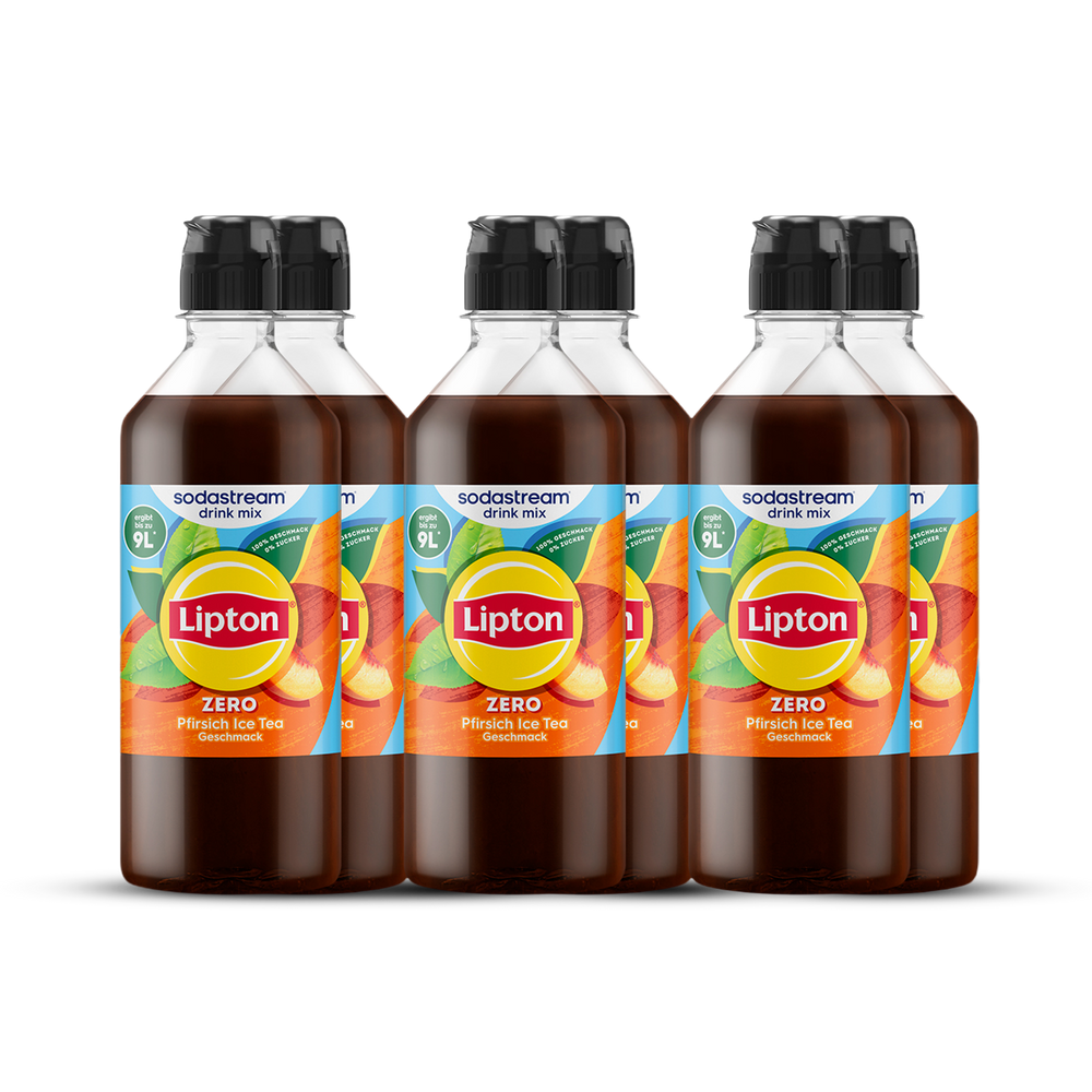 Lipton Pfirsich Ice Tea Zero Zucker Sirup drink mix 440 ml, 6er-Pack