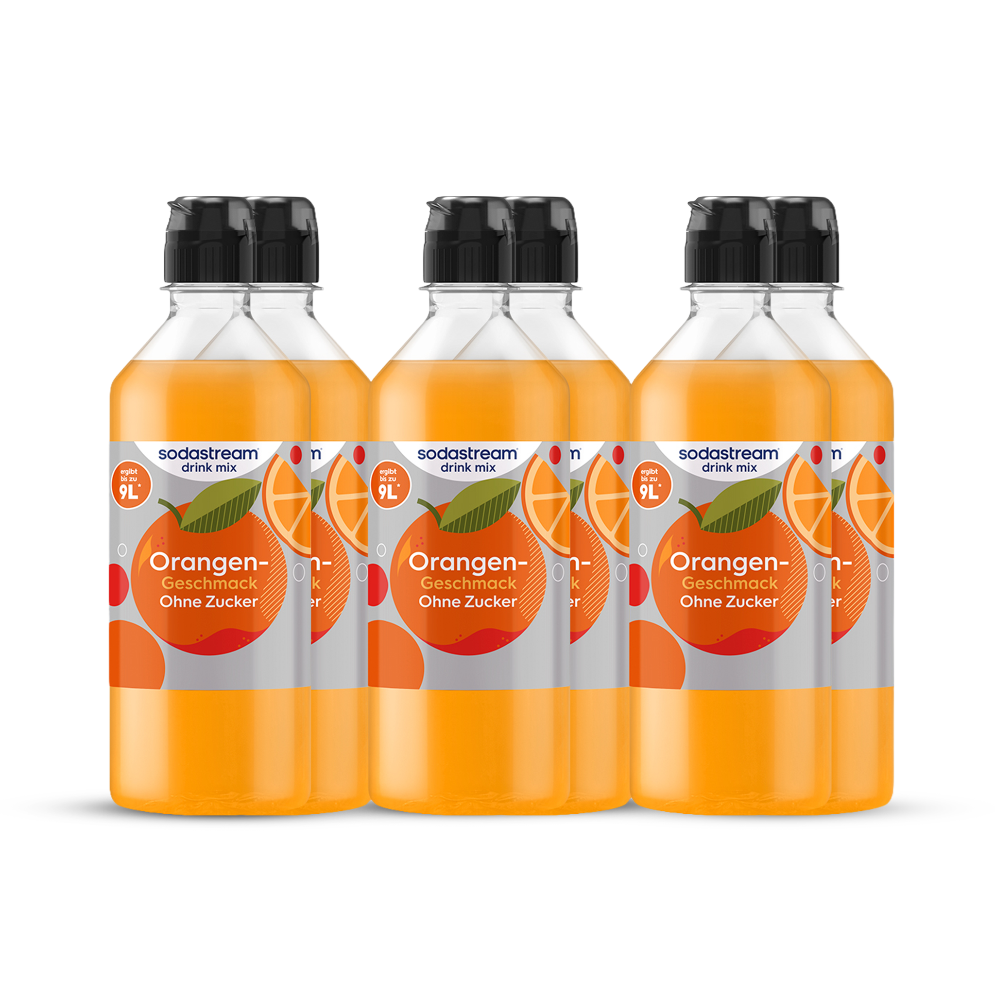 Orange ohne Zucker Sirup drink mix 440 ml, 6er-Pack sodastream