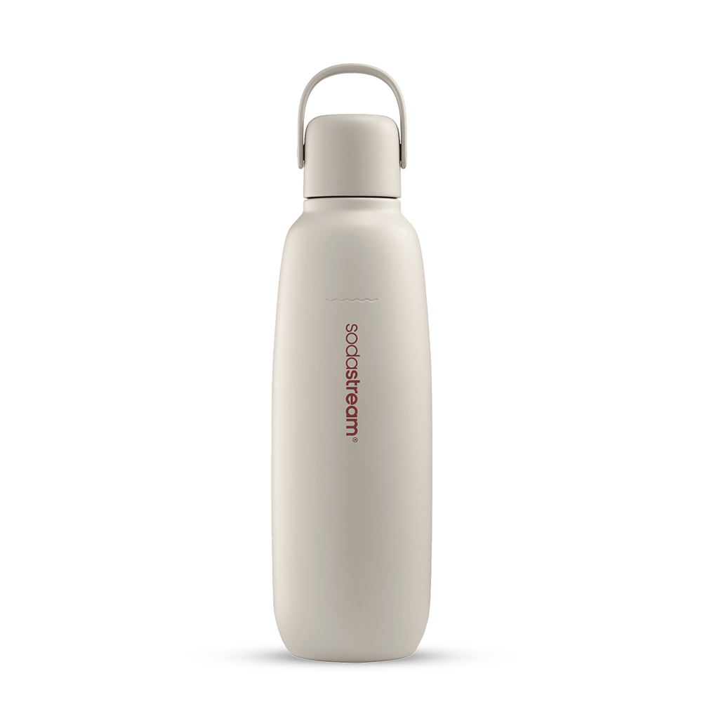 Spülmaschinengeeignete Metallflasche Fizz & Go COOL (Sand) 0,9L, 1er-Pack