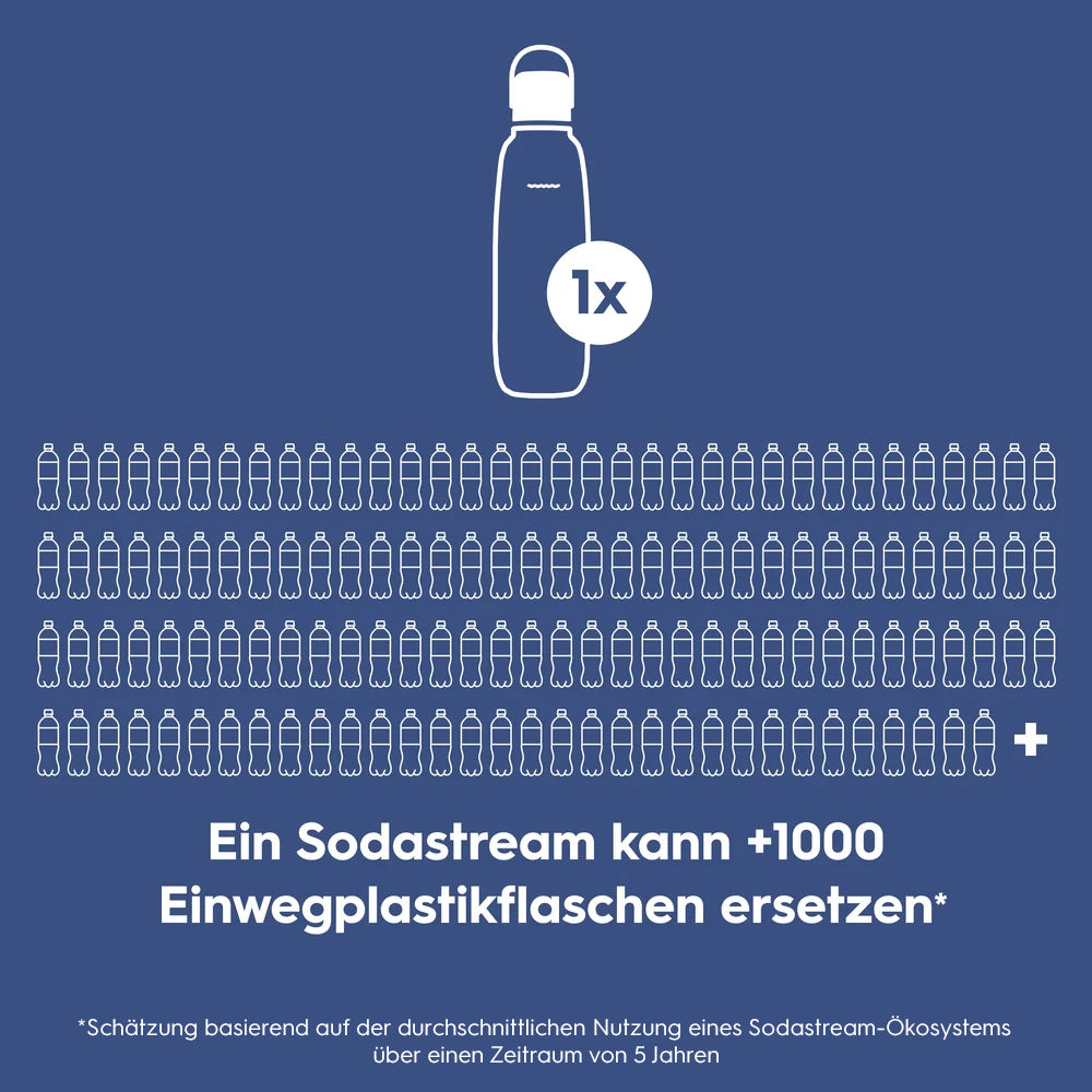 fizz & go Edelstahl Sprudlerflasche (Storm) 0,9 L, 1er-Pack – 4