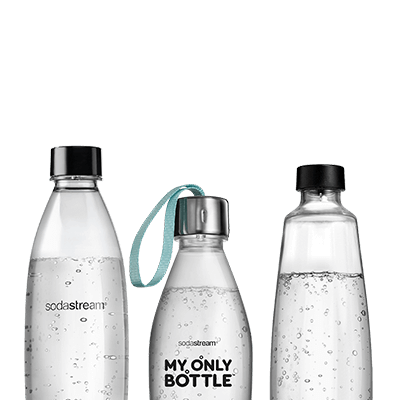 SodaStream DUO Wassersprudler Schwarz / Weiß mit glasflaschen