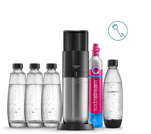 SodaStream E-DUO Elektrisch Wassersprudler mit Glasflaschen