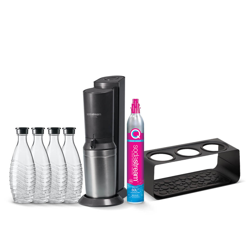 sodastream crystal schwarz comfort pack