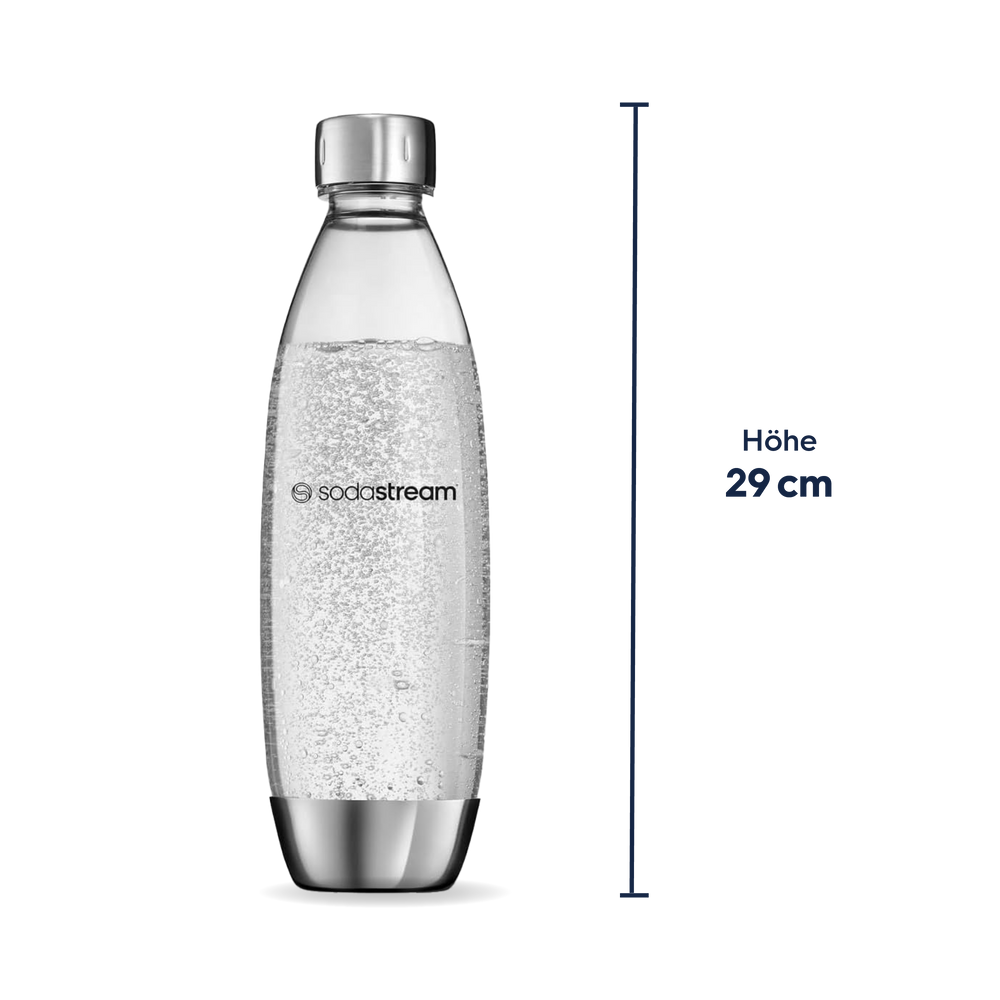 Kunststoffflasche FUSE Edelstahl 1 L, 1er-Pack – 4