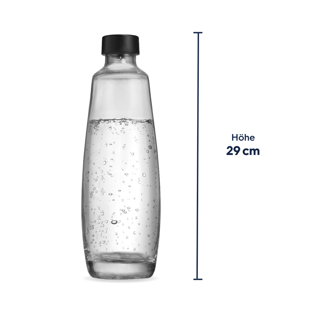 SodaStream Spülmaschinenfeste DUO Glasflasche, 1 L, 2er Pack – SodaStream Deutschland