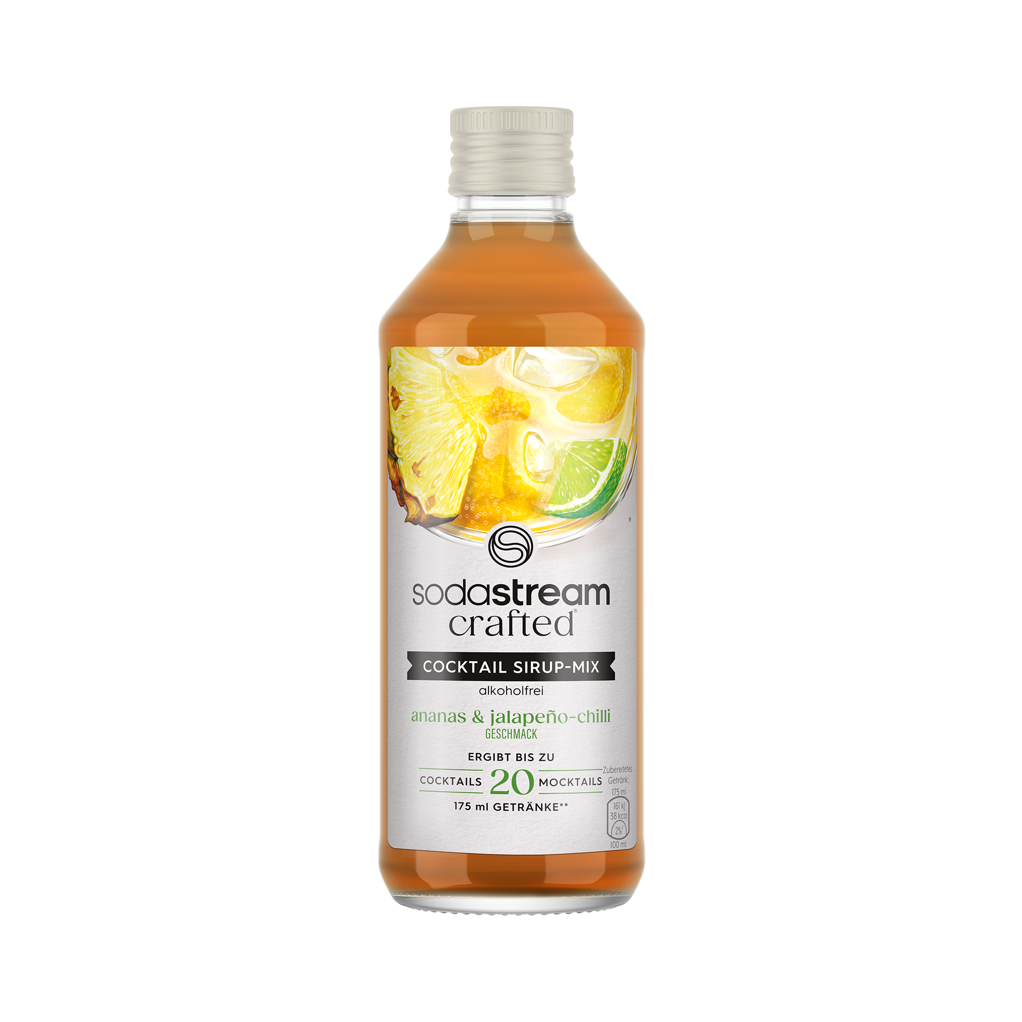 Cocktail Sirup-Mix Ananas & Jalapeno-Chilli (alkoholfrei) 330ml