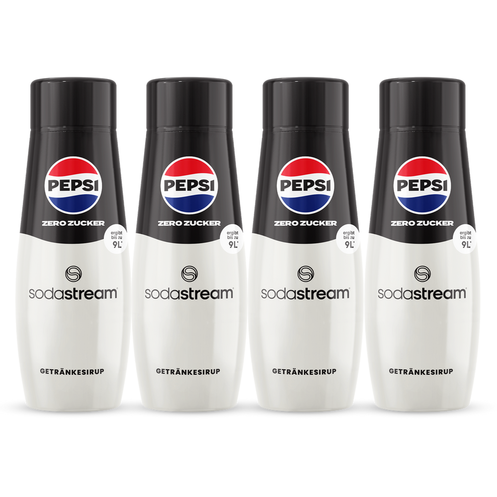 Pepsi Zero Zucker Vorrats-Mix Sirup 440ml, 4er-Pack