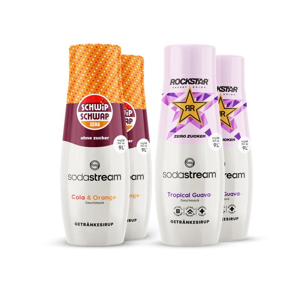SodaSTream Vorteils-Mix Sirup 440ml, 4er-Pack