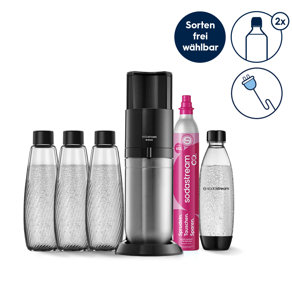 SodaStream E-DUO Elektrisch Wassersprudler mit Glasflaschen – SodaStream Deutschland