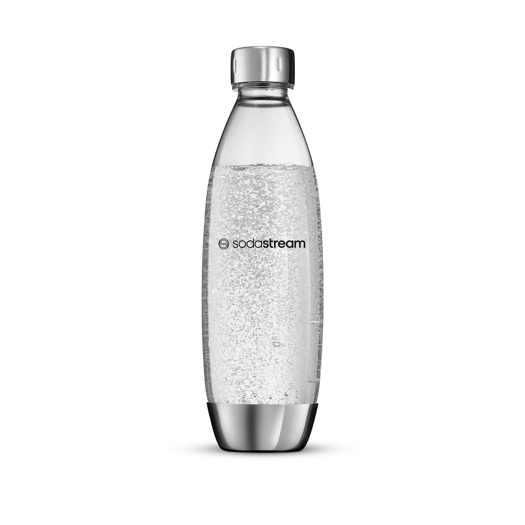 Spülmaschinengeeignete Kunststoffflasche FUSE Edelstahl 1L, 1er-Pack sodastream