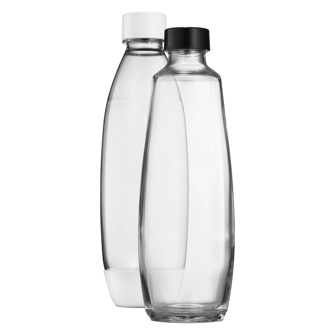 1 L Glas- und 1 L Kunststoffflasche