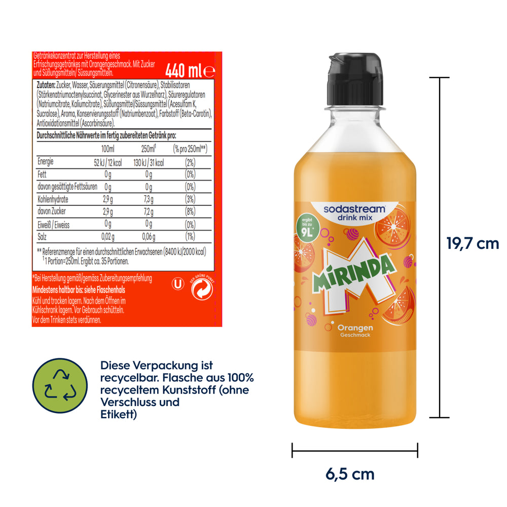 Mirinda Sirup drink mix 440 ml