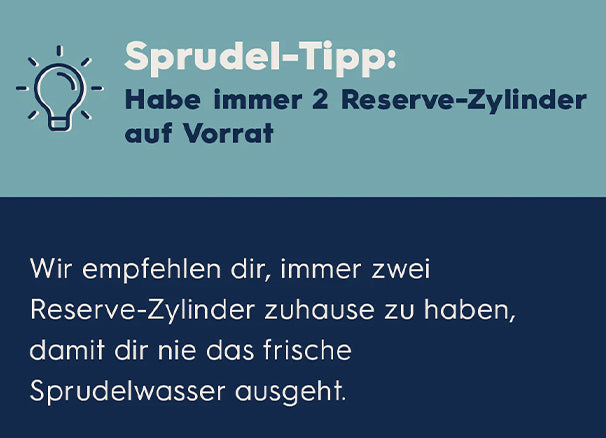 habe immer 2 reserve zylinder