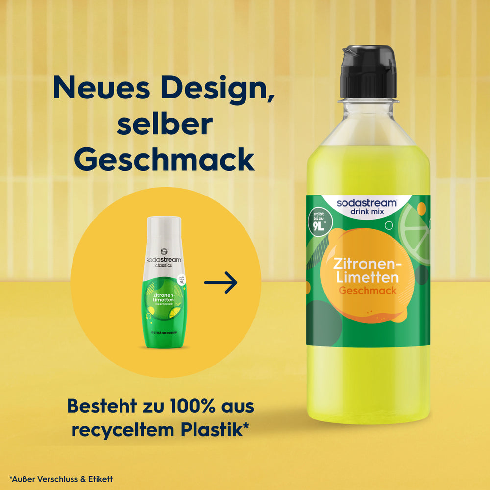 Sodastream Zitronen-Limetten Sirup drink mix 440 ml – SodaStream Deutschland