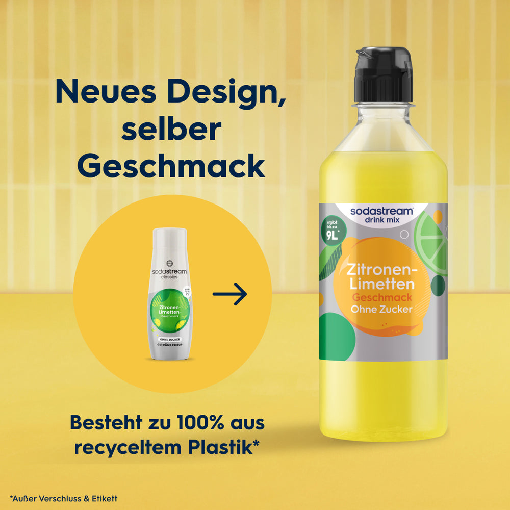 Zitronen-Limetten ohne Zucker Sirup drink mix 440 ml