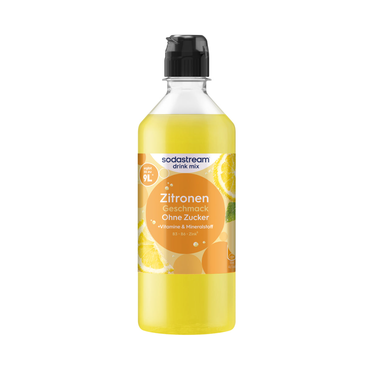 Zitrone ohne Zucker Sirup drink mix 440 ml sodastream