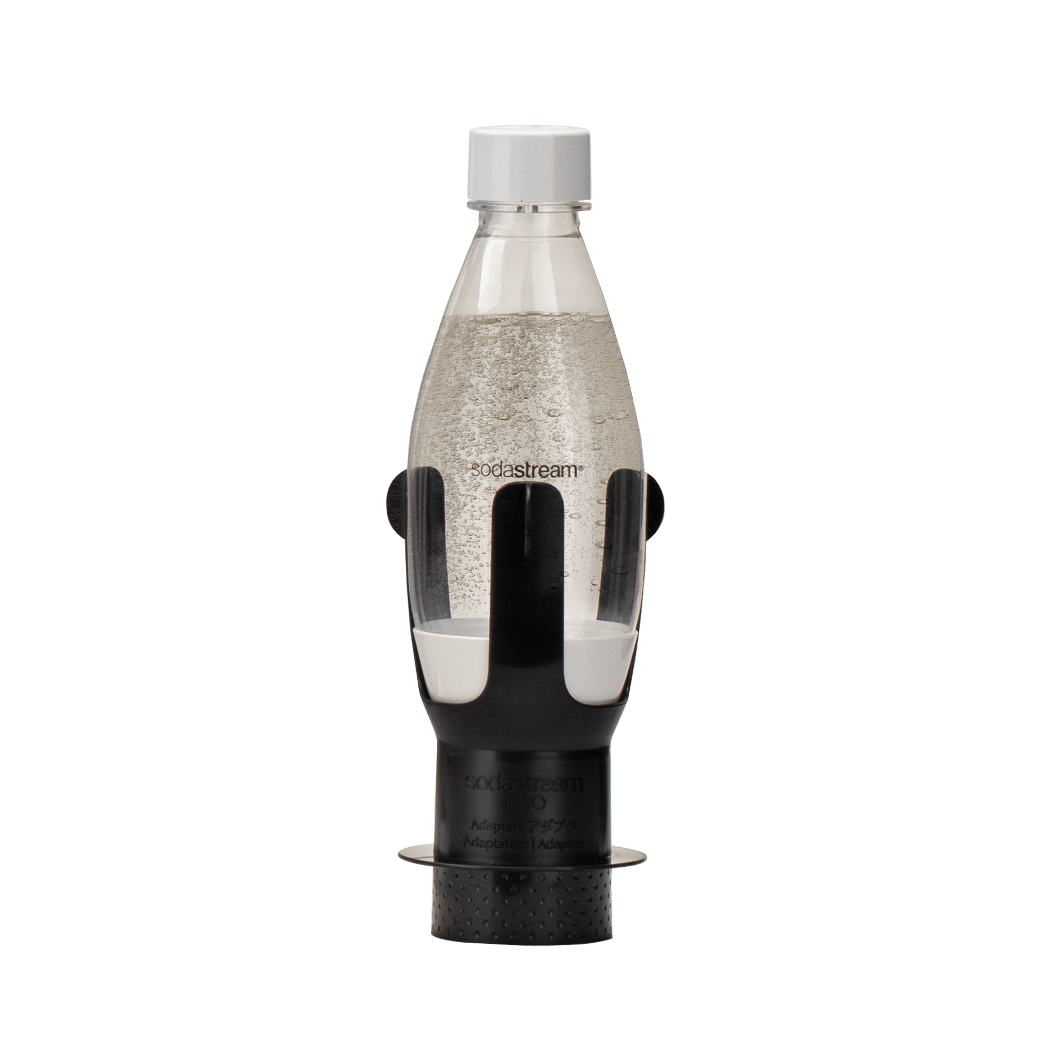 0,5L Adapter + 0,5L Kunststoffflasche spülmaschinengeeignet weiß-Sprudelpack