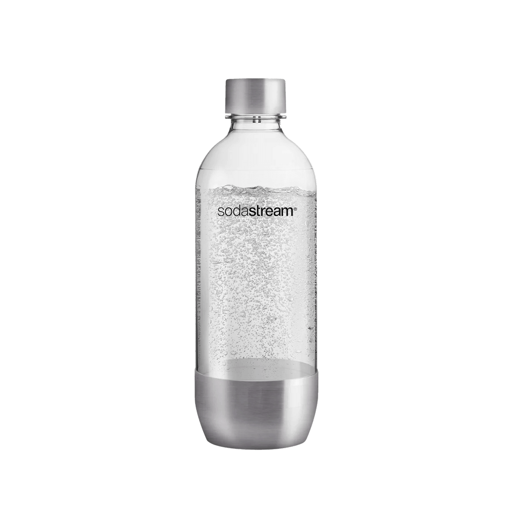 Kunststoffflasche CLASSIC Edelstahl 1L, 1er-Pack