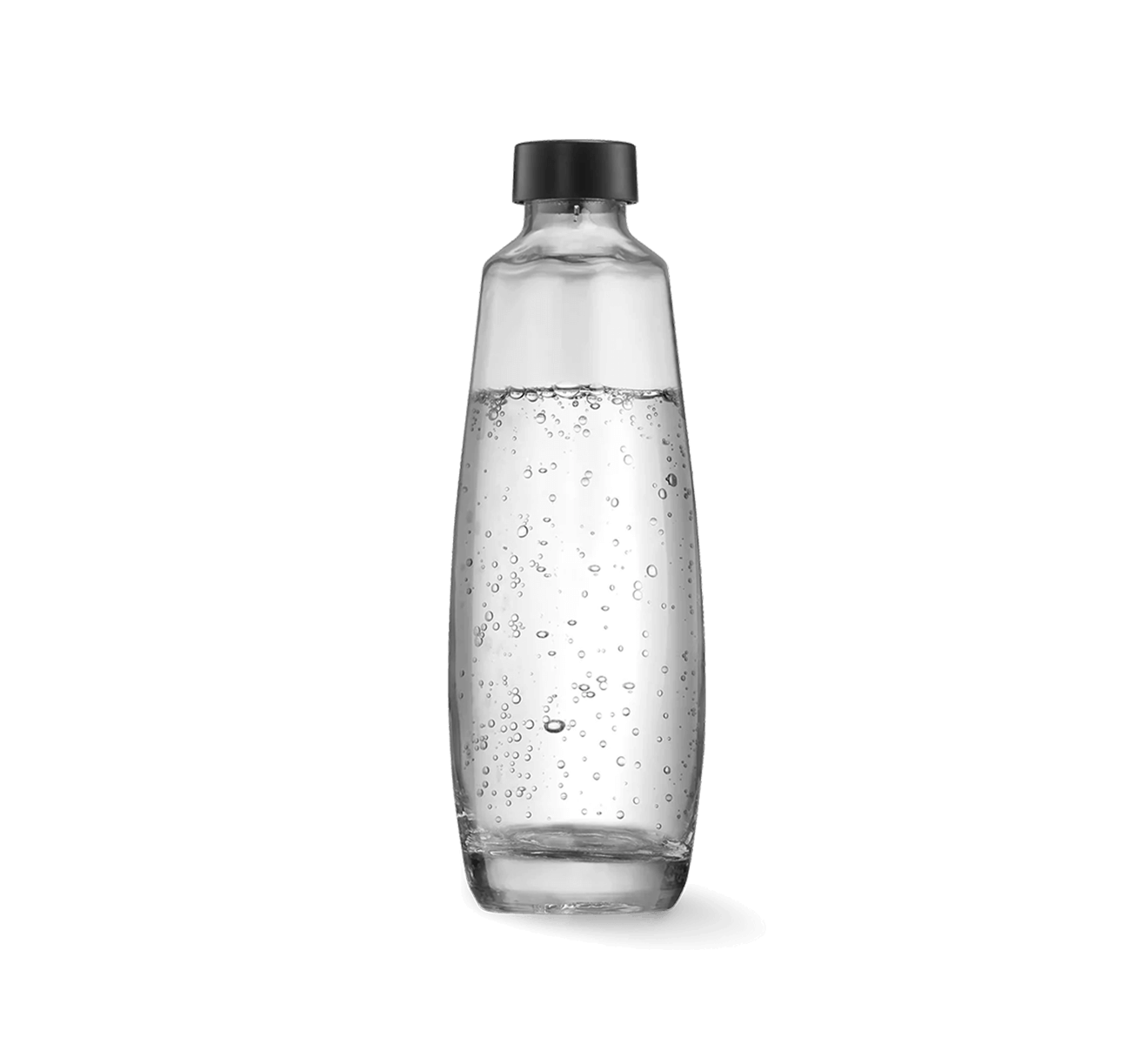 Deckel schwarz für Glasflasche 1L, 2er-Pack