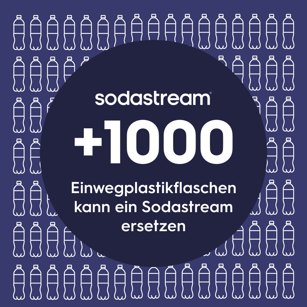 Fizz&go Edelstahl Sprudlerflasche (Charcoal) 0,9 L, 1er-Pack