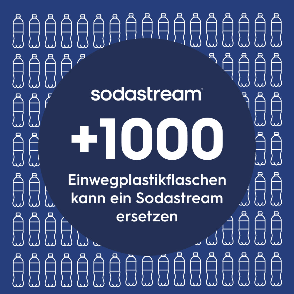 Fizz&go Edelstahl Sprudlerflasche (Blueberry) 0,9 L, 1er-Pack