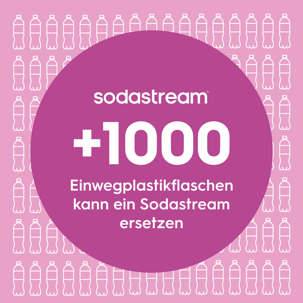 Fizz&go Edelstahl Sprudlerflasche (Guava) 0,9 L, 1er-Pack