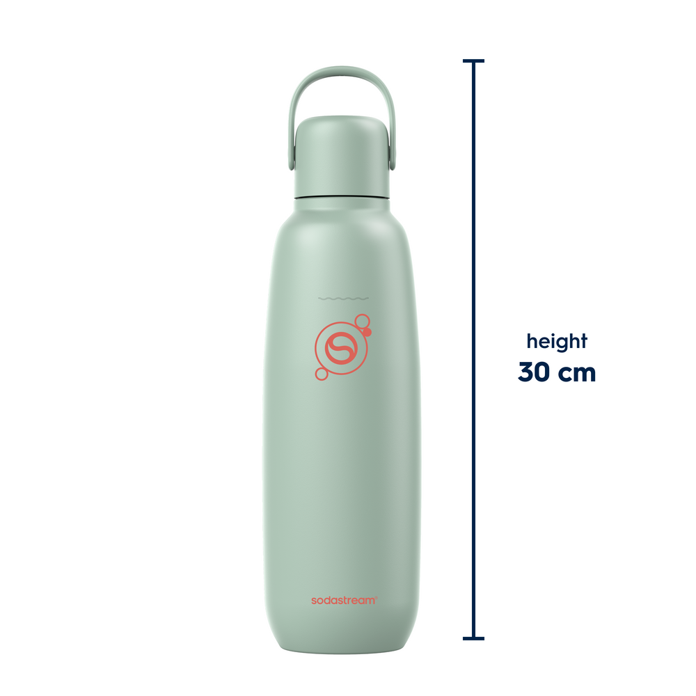 Spülmaschinengeeignete Metallflasche Fizz&go COOL (Mint) 0,9L – SodaStream Deutschland