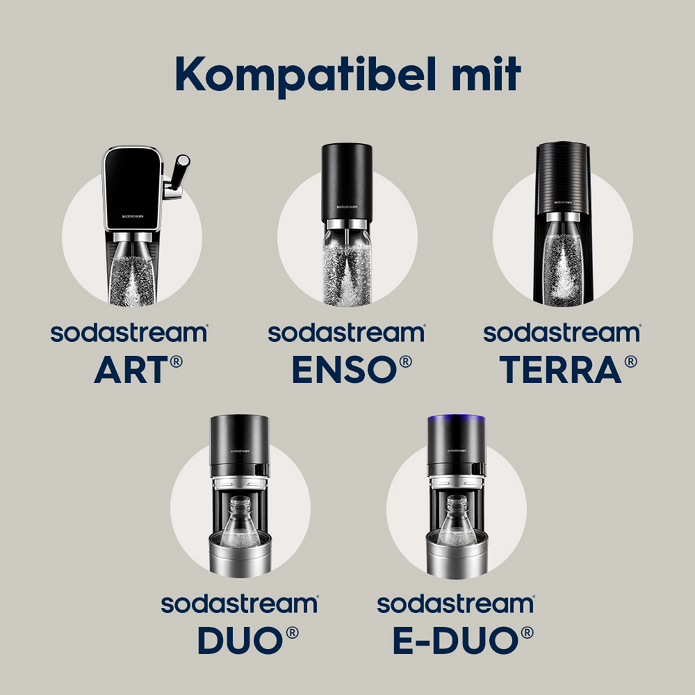 fizz & go Edelstahl Sprudlerflasche (Sand) 0,9 L, 1er-Pack – 7