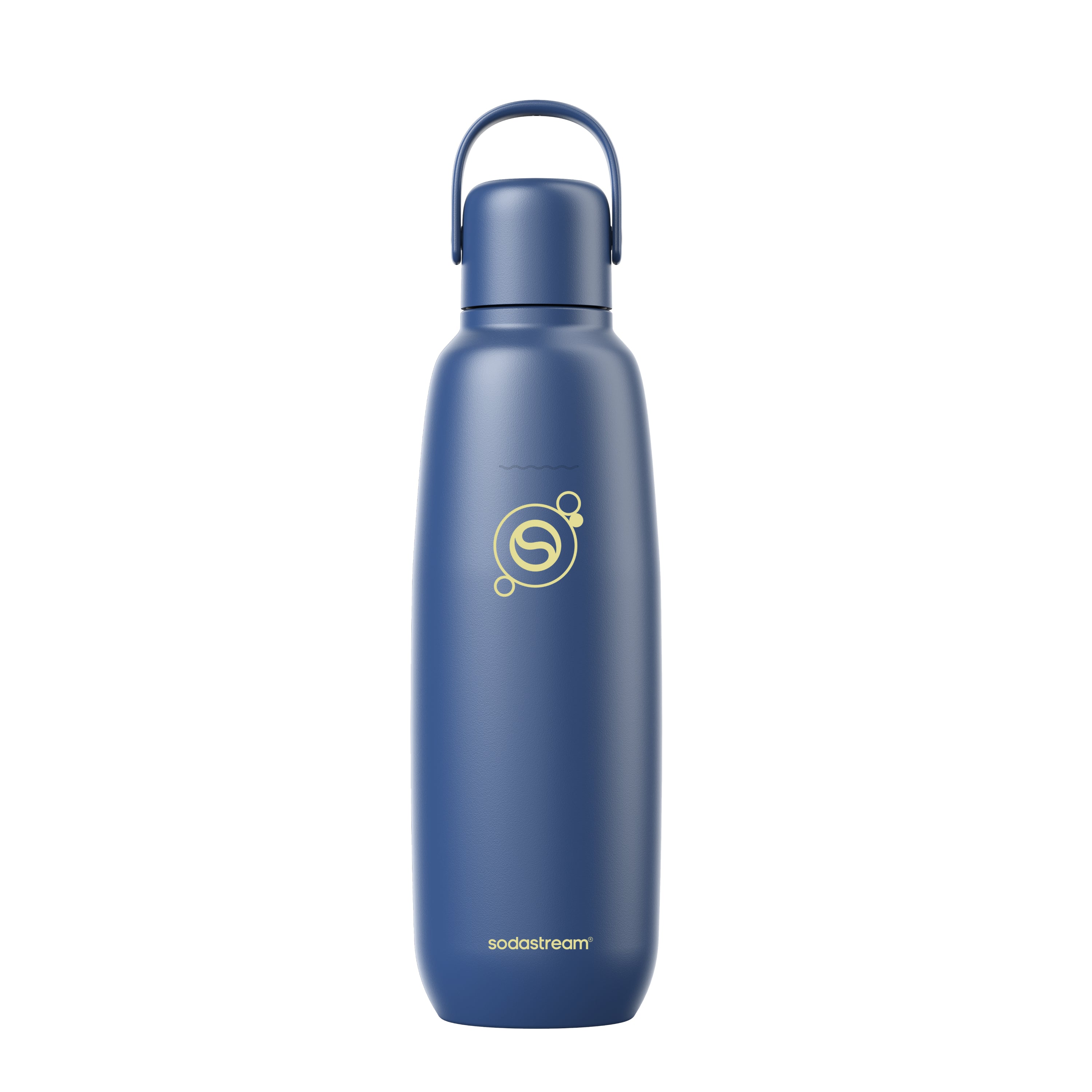 fizz & go Edelstahl Sprudlerflasche (Storm) 0,9 L, 1er-Pack sodastream