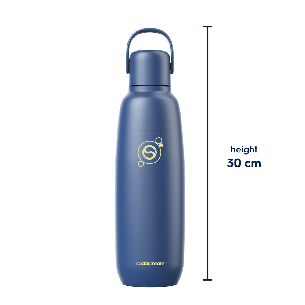 Spülmaschinengeeignete Metallflasche Fizz & Go COOL (Storm) 0,9L – SodaStream Deutschland