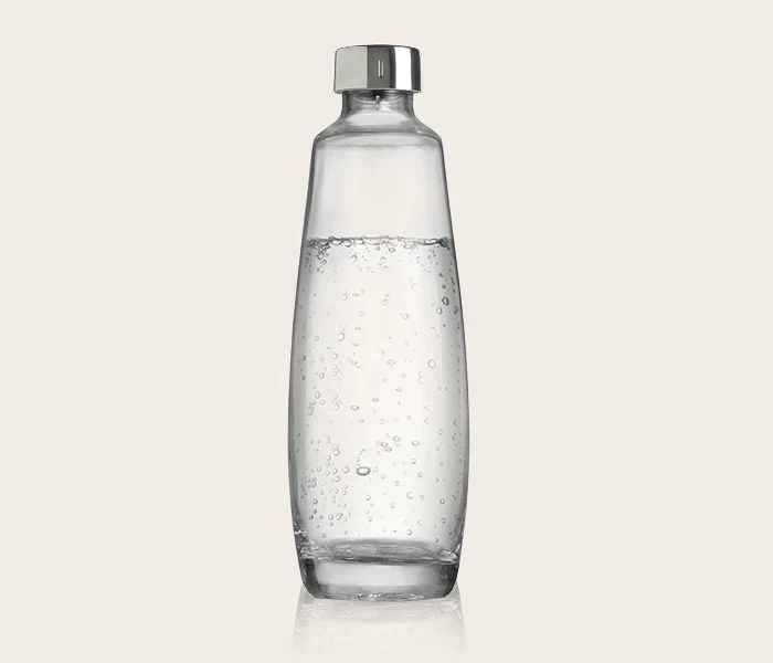 Edelstahldeckel für Glasflasche 1L, 2er-Pack