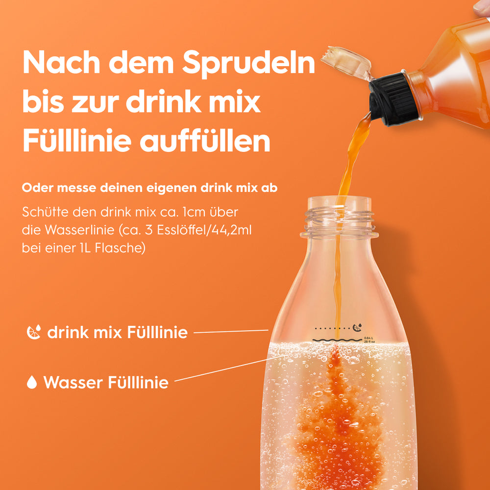 Orange ohne Zucker Sirup drink mix 440 ml