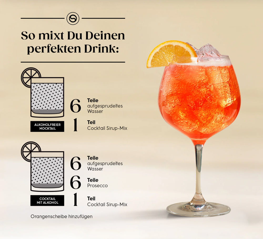 Crafted Cocktail drink mix Orange Spritz (alkoholfrei) 330 ml
