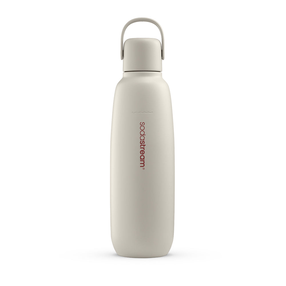 Spülmaschinengeeignete Metallflasche Fizz & Go COOL (Sand) 0,9L, 1er-Pack