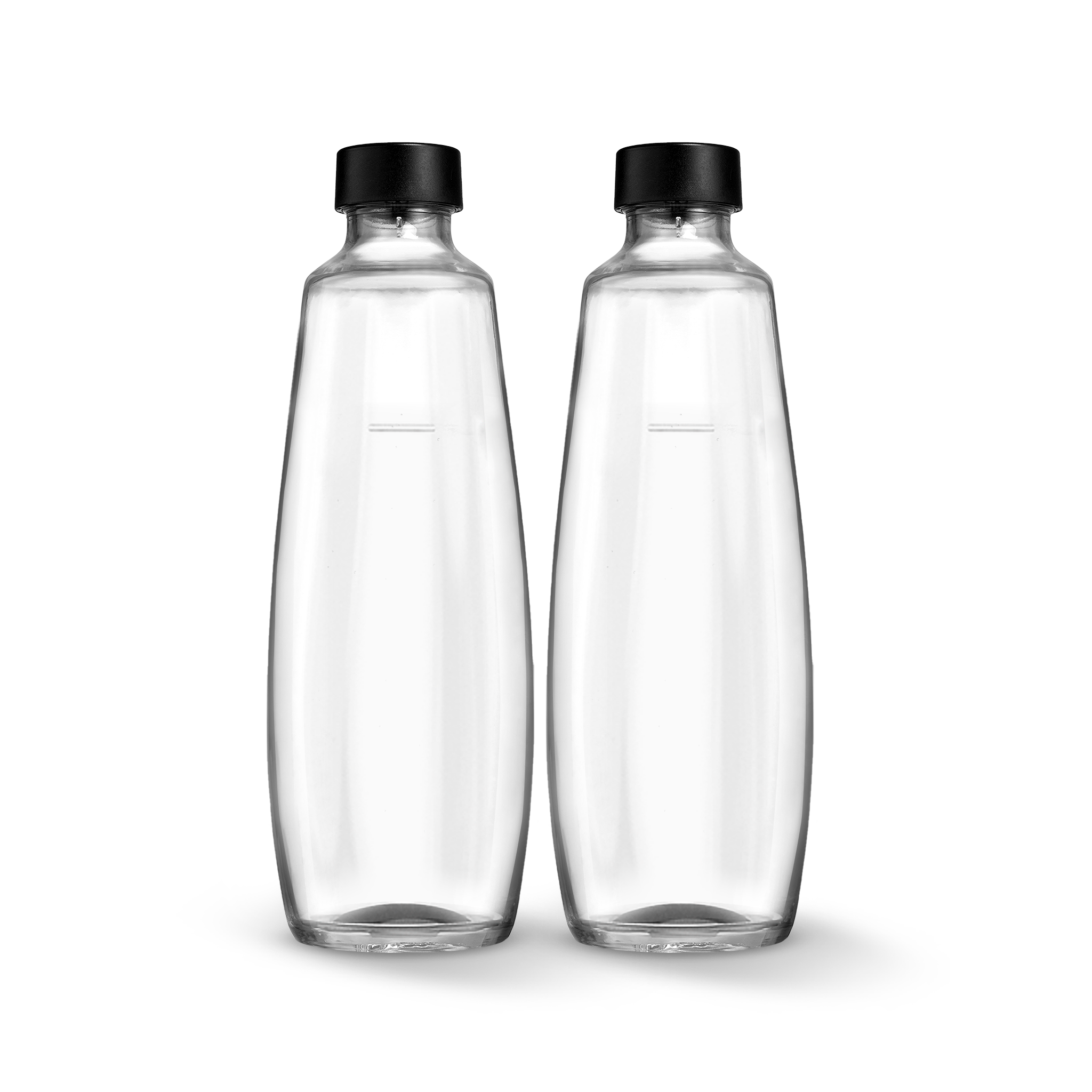 DUO Glasflasche, 1 L*, 2er-Pack - Tauschzylinderaktion sodastream