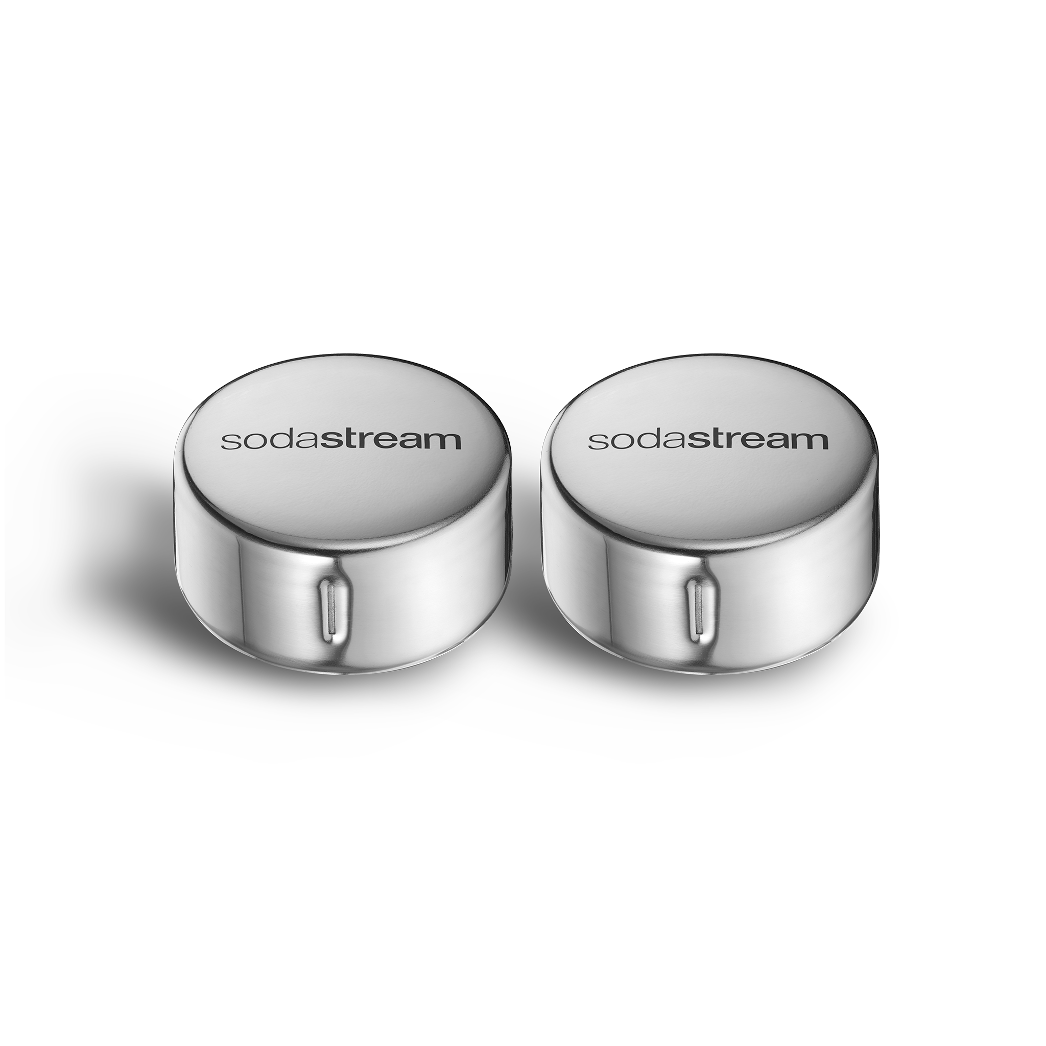 SodaStream Edelstahldeckel für Glasfasche 1L, 2er-Pack